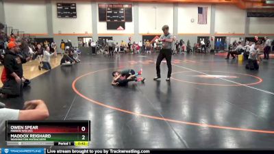 SPW-2 lbs Semifinal - Maddox Reighard, Washington Matbackers vs Owen Spear, Marion Wolves