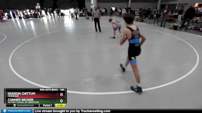 100 lbs Champ. Round 2 - Hudson Chittum, Tennessee vs Conner Becker, Victory School Of Wrestling