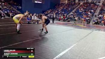 215 lbs Quarterfinal - James Miller, Salesianum vs Baron Leonard, Eastside