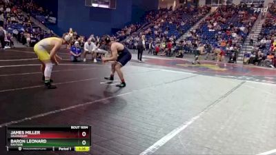 215 lbs Quarterfinal - James Miller, Salesianum vs Baron Leonard, Eastside