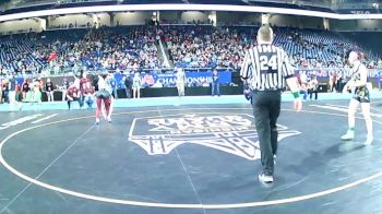 Girls-135 lbs Champ. Round 1 - Angellaya Burden, Mio (Girls) vs Symiah Stone, Eaton Rapids (Girls)