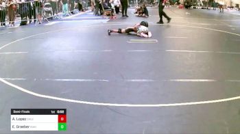 54 lbs Semifinal - Amia Lopez, CalGrapplers vs Elizabeth Graeber, Idaho Gold