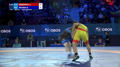 67 kg 1/8 Final - Almat Kebispayev, Kazakhstan vs Maksim Nehoda, Belarus