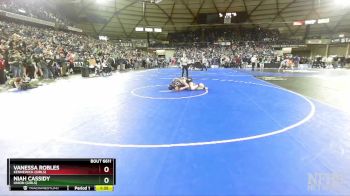 Girls 3A/4A 130 Quarterfinal - Niah Cassidy, Union (Girls) vs Vanessa Robles, Kennewick (Girls)