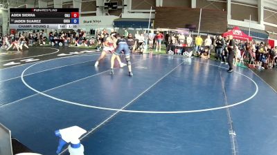 132 lbs Champ. Round 2 - Aden Sierra, California vs JADEN SUAREZ, Corner Canyon