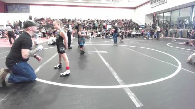 60-66 lbs Rr Rnd 2 - Piper Staggs, Ponca City Wildcat Wrestling vs Jaelee Jo Baca, Cowboy Wrestling Club