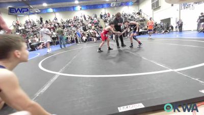 73 lbs Consi Of 8 #2 - Lincoln Laskey, Raw Wrestling Club vs Tsu-tli Christie-Vangen, Fort Gibson Youth Wrestling