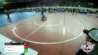 110 lbs Rr Rnd 2 - Dominic Foster, Cushing Tigers vs Wyatt Sigler, Plainview Youth Wrestling Club