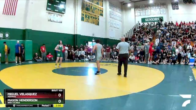 152 lbs Champ. Round 1 - Mason Henderson, Brea Olinda vs Miguel ...