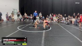 72 lbs Round 6 (8 Team) - Vander Zimmerman, Dirty Jersey vs Kenny Hartman, Junior Terps USA Allstars