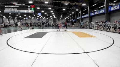 126 lbs Round Of 32 - Richard Rogers, Indiana Outlaws Black vs Barrett David, Evil Empire