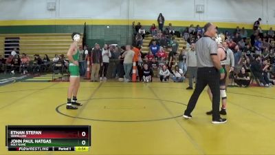 120 lbs Cons. Round 3 - Ethan Stefan, Vermillion vs John Paul Hatgas, Holy Name