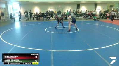 184 lbs Cons. Round 3 - Hunter Lowe, Wilkes University vs Jaden Roberts, Delaware Valley University