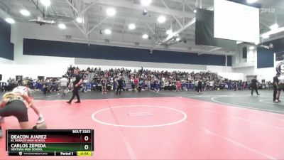 132 lbs Cons. Round 2 - Deacon Juarez, El Dorado High School vs Carlos Zepeda, Ventura High School