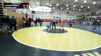 135 lbs Champ. Round 2 - Alexanna Herbelin, Berkeley vs Akanksha Kaku, Foothill (Pleasanton)