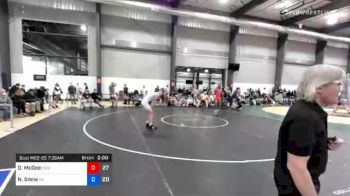 69 kg Quarterfinal - Dj McGee, Capital Wrestling Club vs Nathan Snow, M2 Blue