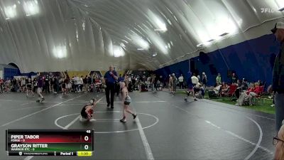 48 lbs Round 1 (3 Team) - Piper Tabor, FORGE vs Grayson Ritter, Warrior RTC