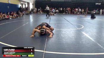 165 lbs Cons. Round 3 - Cory Flores, Santa Ana College vs Gavin Gatley, Cuesta College