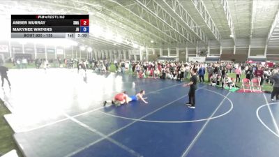 135 lbs Cons. Semi - Amber Murray, Sanderson Wrestling Academy vs Makynee Watkins, JWC Girls