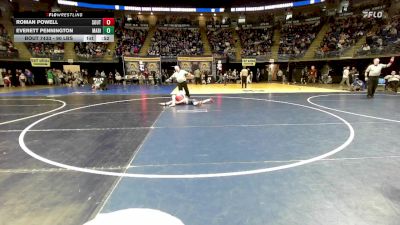 90 lbs Consy 2 - Roman Powell, Southern Columbia vs Everett Pennington, Marion Center