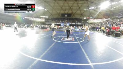 Boys 4A 150 lbs Champ. Round 1 - Tyson Petersen, Arlington vs Colby Ducatt, Bonney Lake