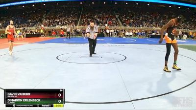 D2-157 lbs Quarterfinal - Gavin Vankirk, Mason HS vs D`Marion Erlenbeck, Clio HS