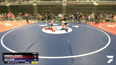 92 lbs Quarterfinal - Marshall Housley, Diamondville Wrestling Club vs Seth Shaw, Green River Grapplers Wrestling