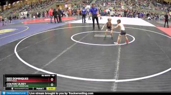 43 lbs Cons. Round 2 - Colton Ulrey, Junior Comet Wrestling vs Geo Dominques, Idaho Gold