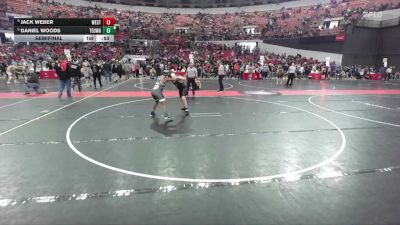 150 lbs Semifinal - Jack Weber, Oregon Wrestling Club vs Daniel Woods, Toss Em Up Wrestling Academy