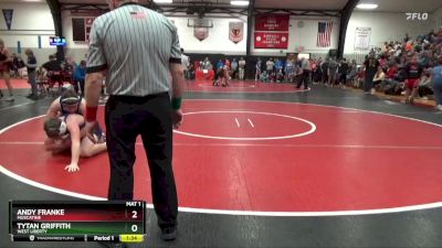 175 lbs Round 3 - Andy Franke, Muscatine vs Tytan Griffith, West Liberty