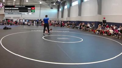 70 lbs Round 1 (4 Team) - Kanaan Gandee, North DeSoto Wrestling Academy vs Kinslee McGuire, Best Trained X All American - Blue