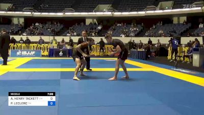 ANDREW HENRY TACKETT vs PIERRE-OLIVIER LECLERC 2022 World IBJJF Jiu-Jitsu No-Gi Championship