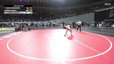 4A Boys 138 lbs Champ. Round 1 - Lukas Hernandez, Philomath Boys vs Parker Pruett, North Bend Boys