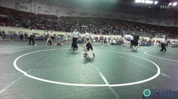 46 lbs Round Of 16 - Trace Adams, Davis Youth Wrestling Club vs Kolton Tyler, Choctaw Ironman Youth Wrestling