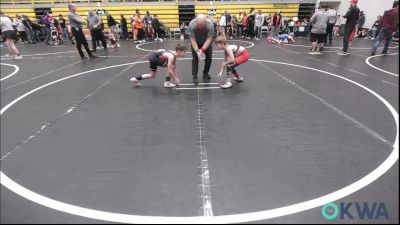 80 lbs Quarterfinal - Gabriel Allen, Ponca City Wildcat Wrestling vs Collin Ake, Cowboy Wrestling Club