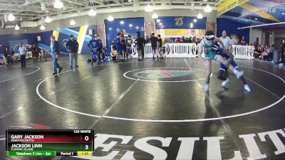 120 White 1st Place Match - Jackson Linn, Fleming Island vs Gary Jackson, Miami Palmetto