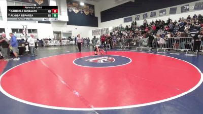 100 lbs Champ. Round 1 - Alyssa Esparza, University vs Gabriela Morales, Adelanto