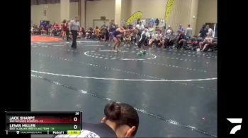 150 lbs Round 3 (6 Team) - Jack Sharpe, Bad Natured Rodents vs Lewis Miller, East Alabama Wrestling Team