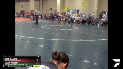 150 lbs Round 3 (6 Team) - Jack Sharpe, Bad Natured Rodents vs Lewis Miller, East Alabama Wrestling Team