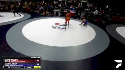 144 lbs Cons. Round 3 - David Medina, Beat The Streets - Los Angeles vs Daniel Resa, Visalia Pioneers Wrestling