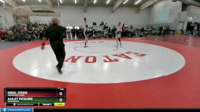 115 lbs Cons. Round 5 - Kailey McGuire, Severance vs Arial Johns, Woodland Park
