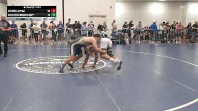 215 lbs Round Of 32 - Gavin Lopez, NC vs Cooper Roscosky, PA