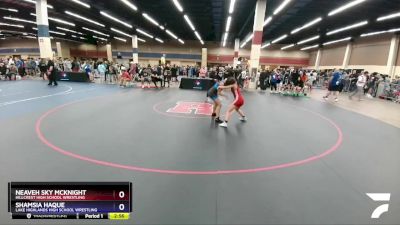 110 lbs Champ. Round 1 - Neaveh Sky Mcknight, Hillcrest High School Wrestling vs Shamsia Haque, Lake Highlands High School Wrestling