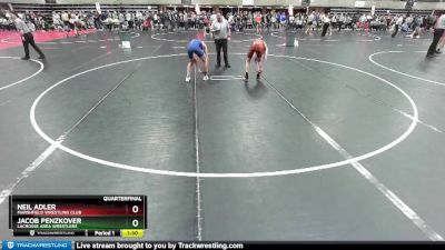 120 lbs Quarterfinal - Neil Adler, Marshfield Wrestling Club vs Jacob Penzkover, LaCrosse Area Wrestlers