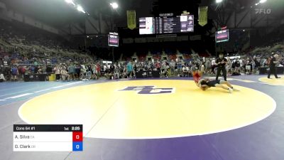 132 lbs Cons 64 #1 - Aaron Silva, CA vs Dylan Clark, OR