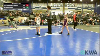 57 lbs Rr Rnd 2 - Delaney Pritchard, Bristow Elementary Wrestling Club vs Noah Torres, Standfast