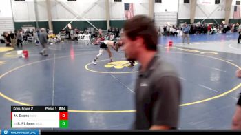 141 lbs Cons. Round 2 - Bronson Richens, Northeastern Junior College vs Mario Evans, Doane University