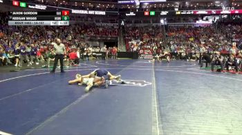 1A-157 lbs Cons. Round 4 - Keegan Wiggs, West Monona-Whiting vs Jaxon Gordon, Riverside, Oakland