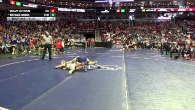 1A-157 lbs Cons. Round 4 - Keegan Wiggs, West Monona-Whiting vs Jaxon Gordon, Riverside, Oakland
