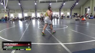 285 lbs Cons. Round 2 - Luke Coffin, Suny Brockport vs Hunter Probasco, Ohio Northern Univerity